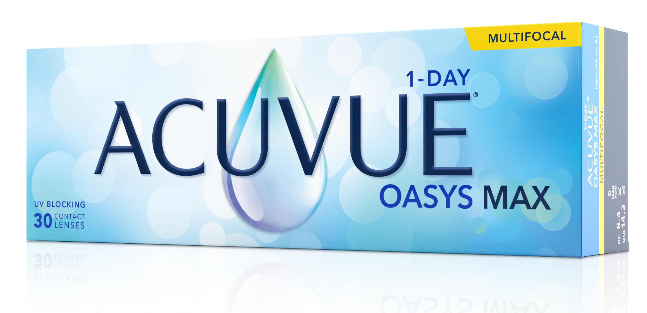 1-Day Oasys Max Multifocal (30 pcs) contact lens pack